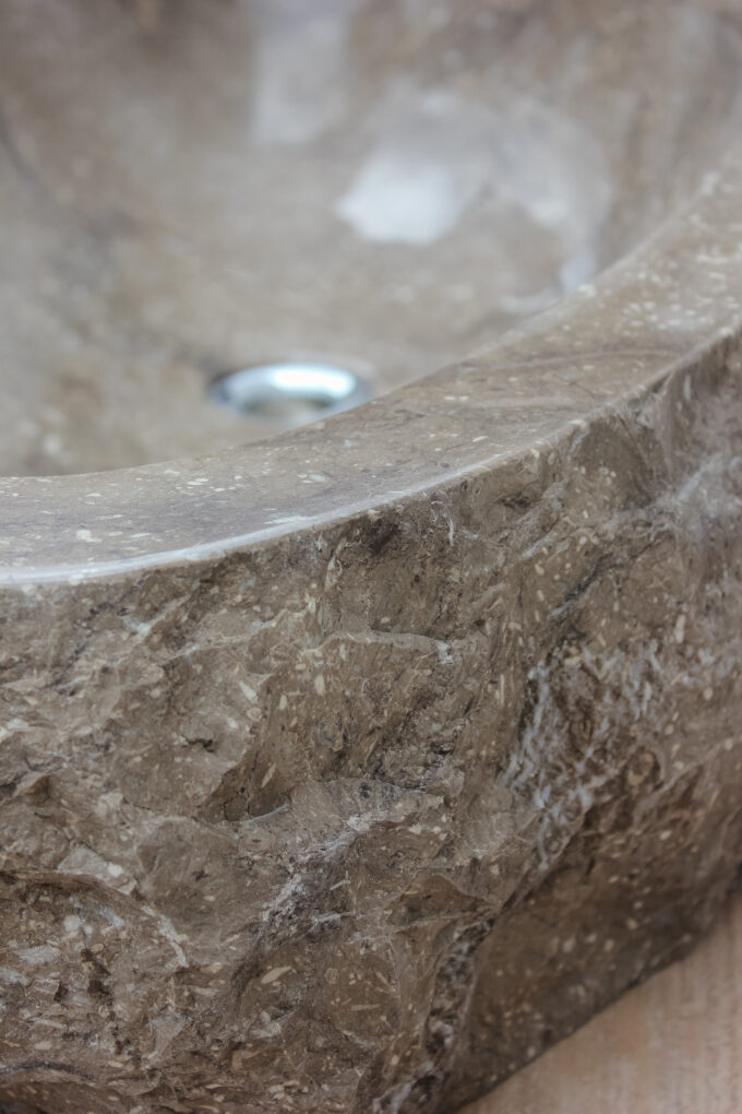 Kopalniški kamnit umivalnik iz naravnega kamna
